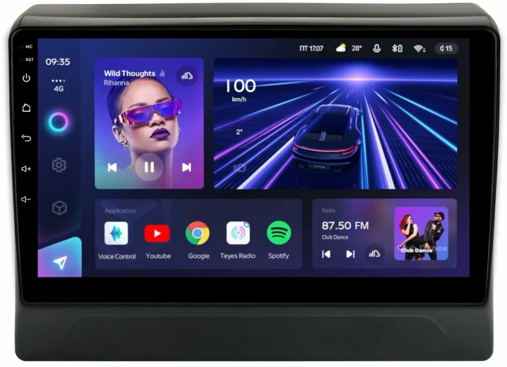 Магнитола для Mitsubishi Delica D5 2019+ - Teyes CC3 на Android 10, QLED, ТОП процессор, 4Гб+32Гб, CarPlay, 4G SIM-слот