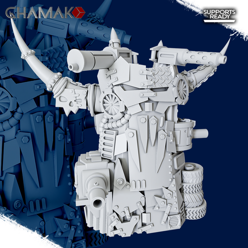 Orks Greenskins Big'ed Bossbunka Террейн Башня орков №2 миниатюра для dnd, днд, pathfinder, фентези, Настольная игра, НРИ, Варгейм, РПГ