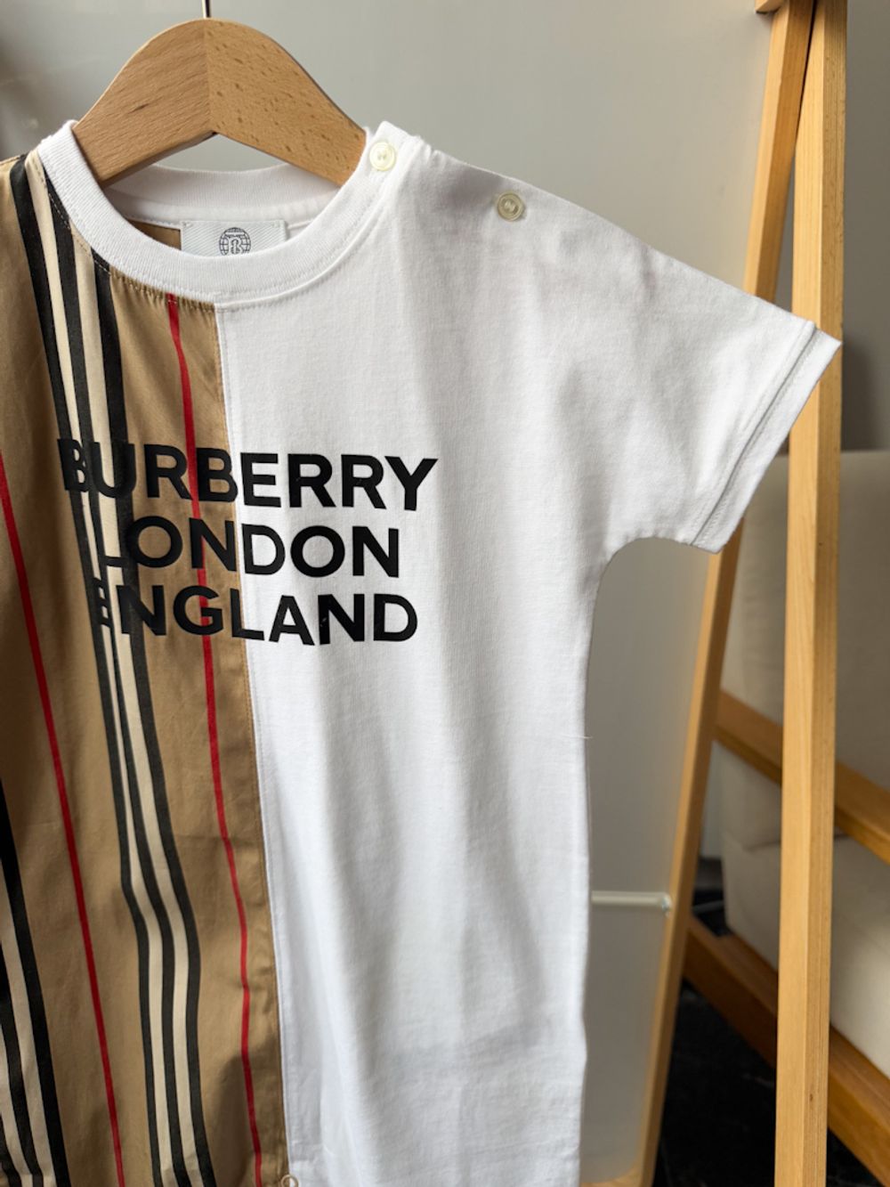 Хлопковый комбинезон-слип Burberry, 86