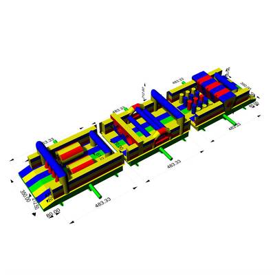 Надувная полоса препятствий «Веселые старты», без горки