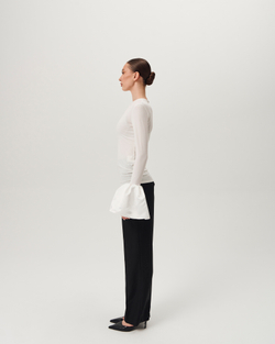 Лонгслив Колокольчик белый