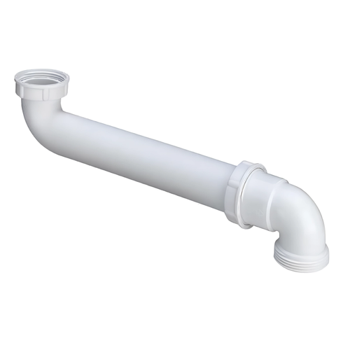 Колено Viega 105785 для слива, пластиковое, регулируемое, белое, d 1 1/2", 230х90 мм