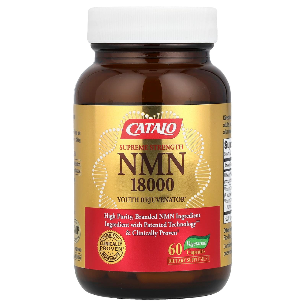 CATALO, NMN 18000, омолаживающее средство для молодости, высочайшая сила, 60 капсул