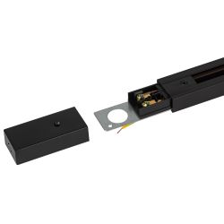 Комплект ЭРА TR-SET-200-1PT-PC BK шинопровод однофазный с профилем для натяжного потолка 2м черный