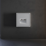 Накладка для розетки компьютерной двойной RJ45+RJ45 кат.6, S70 (серый)