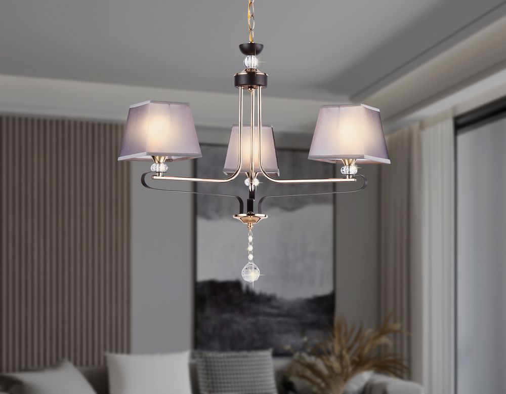 Ambrella Подвесная люстра с абажуром и хрусталем Modern TR4614