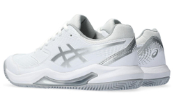 Женские Кроссовки теннисные Asics Gel-Dedicate 8 Clay - white/pure silver