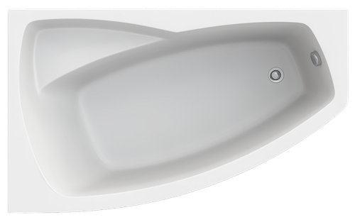 Акриловая ванна Bas Камея левая 150х90 с каркасом В 00117