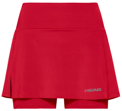 Юбка для девочки теннисная Head Club Basic Skort - red