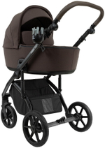 Детская коляска Roan Bass Next 2.0 3 в 1 с автокреслом Pituso Baesa Pro Black BSN/44/2 Turkish Coffe/Black/руч.Cappuccino