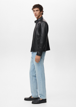 Куртка из искусственной кожи с молнией