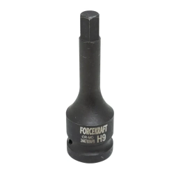 Головка-бита 6-гранная ударная 9мм,1/2'' FORCEKRAFT FK-24407809MPB