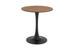 "Тюльпан" стол из HPL круглый Ø70см, цвет "дуб"