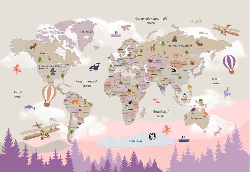 Карта мира №6