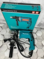 Makita Дрель ударная сетевая электрическая /электродрель 710 Вт, 3200 об.мин, 48000 уд.мин/ударная дрель ручная от сети 6010В