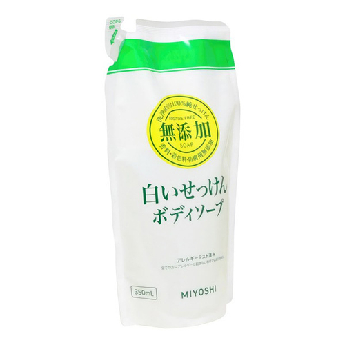 Жидкое мыло для тела на основе натуральных компонентов (мягкая упаковка) Miyoshi Additive Free Body Soap 350мл