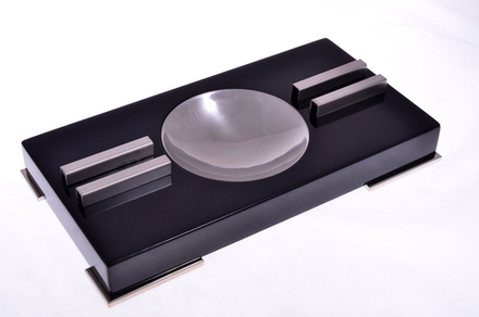 Пепельница Tom River на 2 сигары, Черный лак 524-362