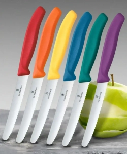 Набор Victorinox кухонный, 6 ножей, лезвие 11 см волнистое, цвет ассорти, европодвес
