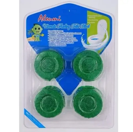 Aleumi Таблетки д/унитаза "ЗЕЛЕНЫЙ ЦВЕТ" (4шт*50г)