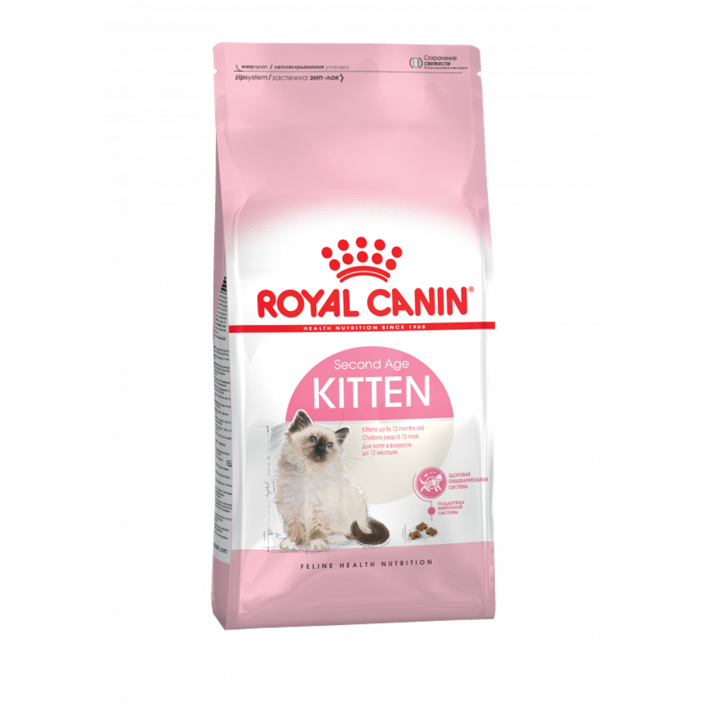 Royal Canin Kitten Киттен Корм сухой сбалансированный для котят в период второй фазы роста до 12 месяцев 300г