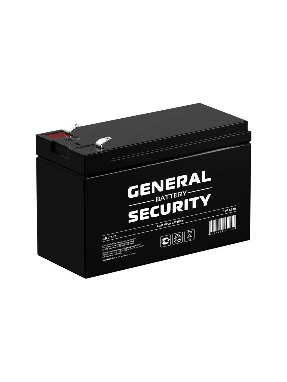 Аккумулятор 12В 7.2А.ч General Security GSL7.2-12F2