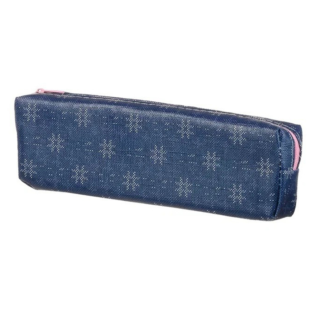 Пенал-косметичка Basir без наполнения, 19,5*6*3 см, серия "Снежинка", ассорти