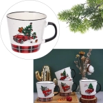 Кружка керамическая 400мл «Новогоднее авто «, микс 4рисунка