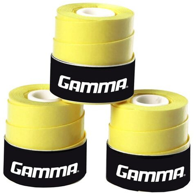 Намотки теннисные Gamma Grip 2 Overgrip yellow 3P