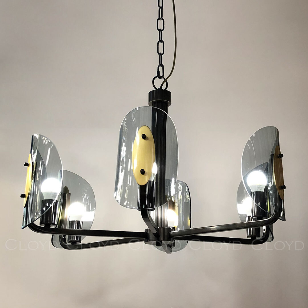 Люстра Cloyd ELAND C6 / Ø74 см - цвет кофе (арт.10049)