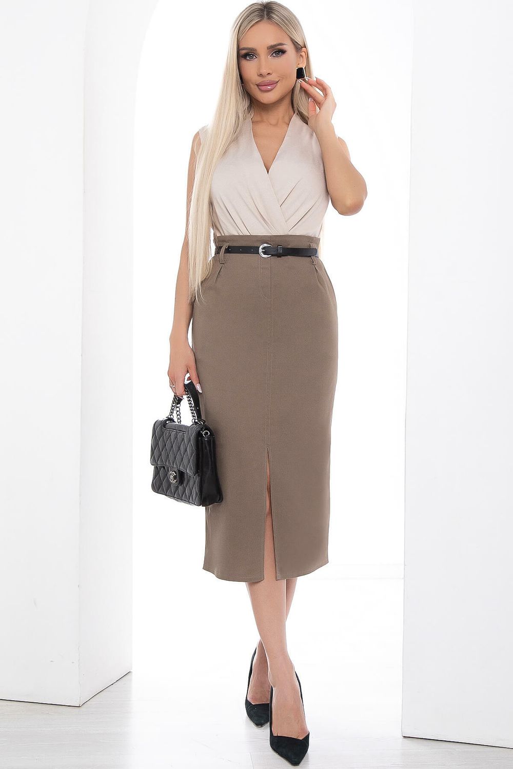 Юбка "Ярина" (шоколад) Ю8848 LT Collection