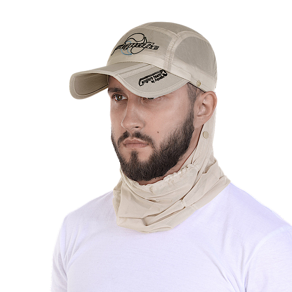 Бейсболка Aquatic КА-18 складная с антимоскитным бафом ( UPF50+ ) -