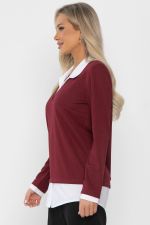Пуловер На высоте (вишневый) Б14324-12М LT Collection