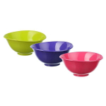 Салатник круглый 1,5 л Микс (разноцветный) М1341