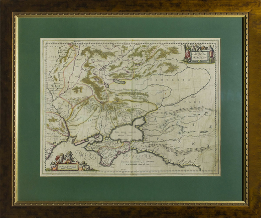 Карта Херсонеса Таврического. Сост. Йоханнес Янссониус. Амстердам, 1666 г.