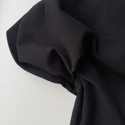 Фактурный хлопок «Рельеф» Чёрный