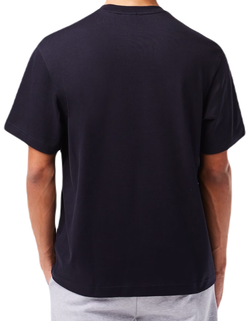 Теннисная футболка Lacoste Relaxed Fit Ren_ Lacoste Print T-shirt - Blue