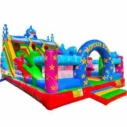 Коммерческий надувной батут «Морская волна 2», 10*6*6 м.