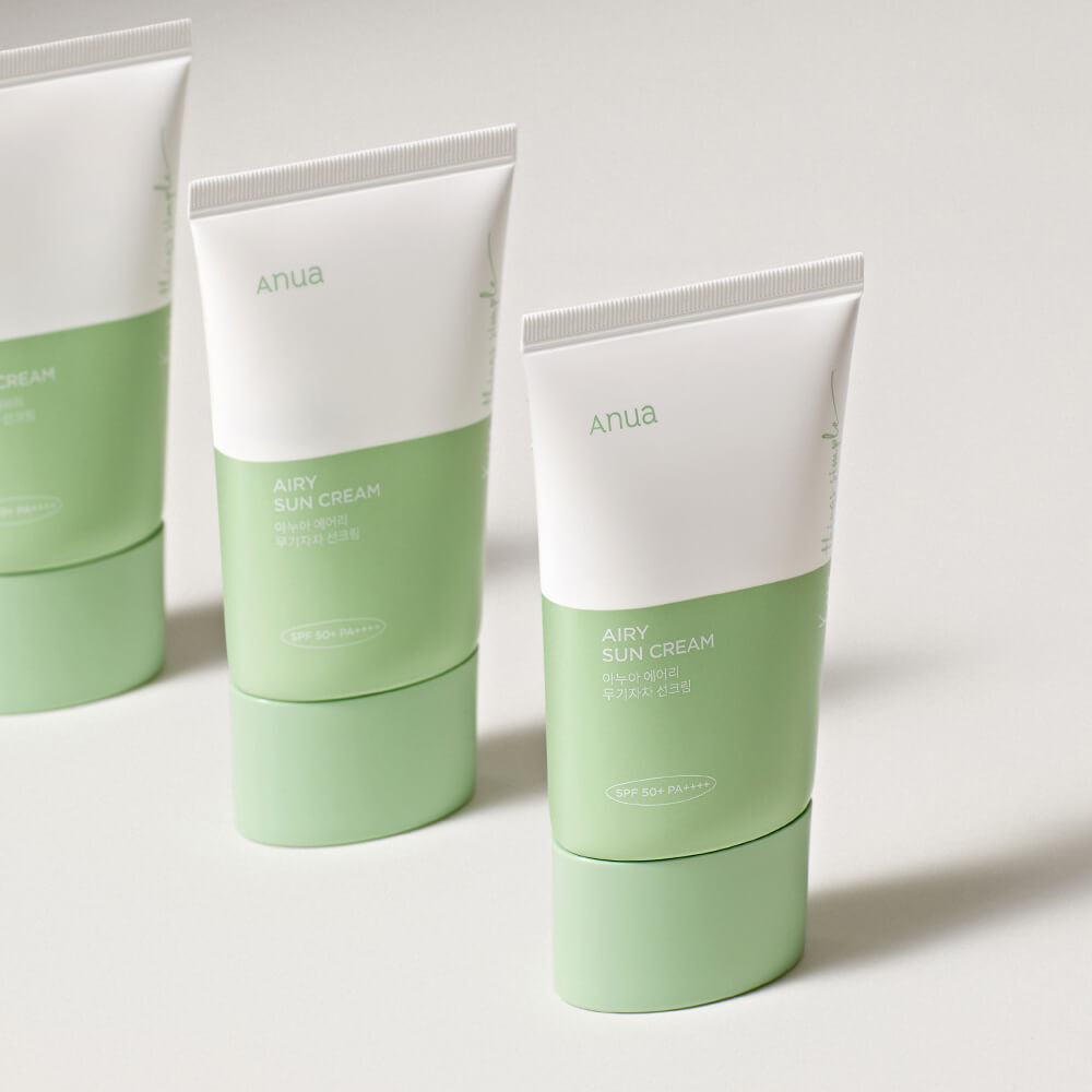 Лёгкий минеральный солнцезащитный крем Anua Airy Sun Сream SPF50+ PA++++