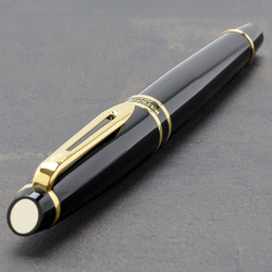 Ручка-роллер Waterman Expert 3, цвет: Black Laque GT, стержень: Fblk