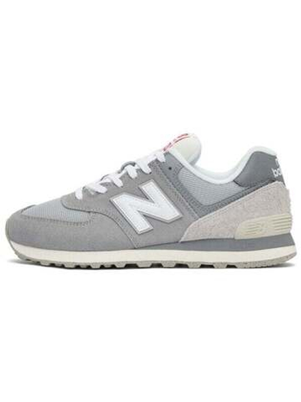 New Balance NB 574 Cushioning Anti-Slip And Wear-Resistant Low-Top Casual Shoes Unisex Gray White