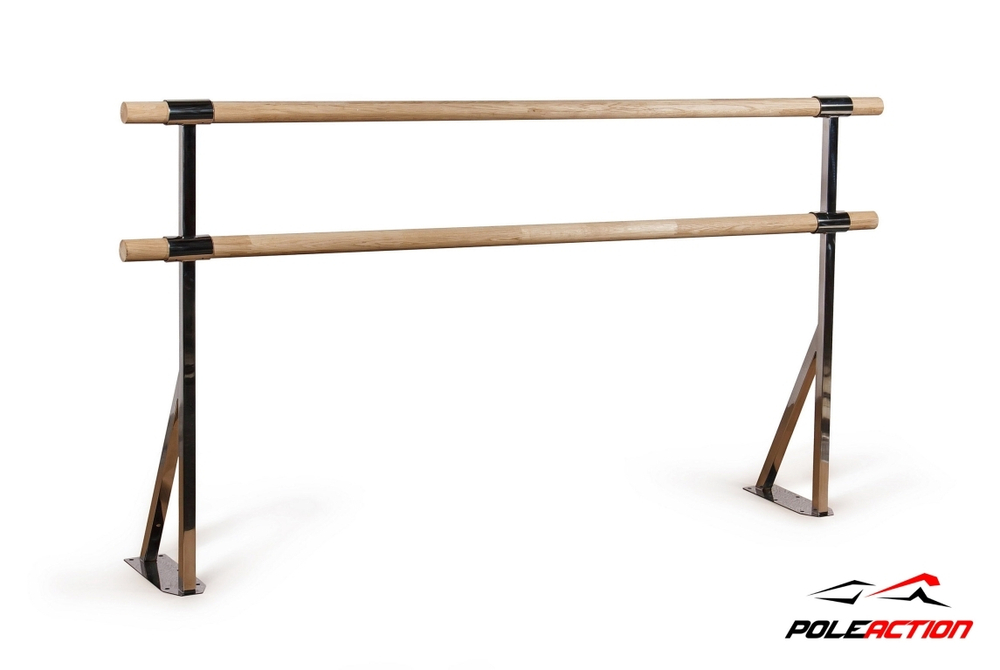 Модель №7 - стойка балетного (хореографического)  станка двухуровневого из нержавеющей стали