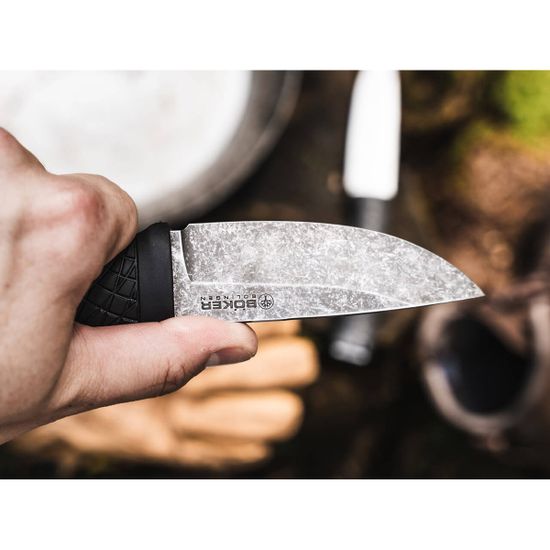 Boker BK121505 Bronco Mini - с фикс. клинком, рук-ть, рук-ть TPE, клинок 80CrV2