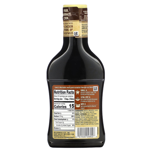 Lawry's, маринад, терияки с ананасовым соком, 354 мл (12 жидк. унций)