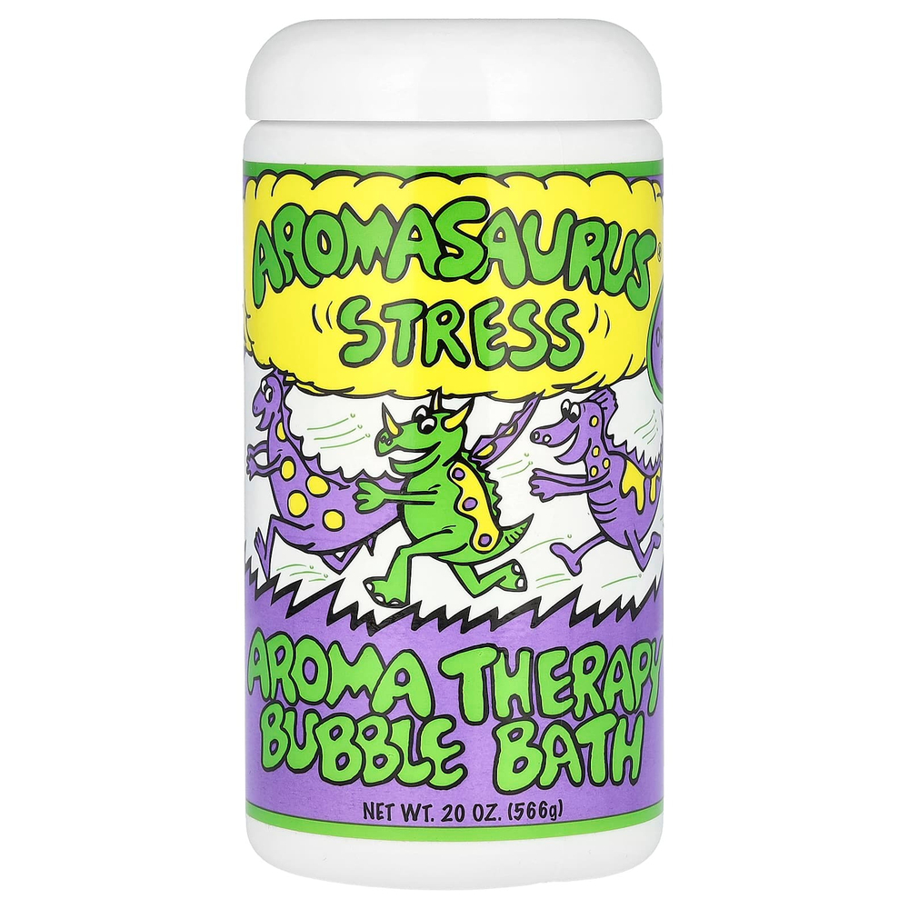 Abra Therapeutics, Aromasaurus Stress, пенная ванна с ароматерапией для детей, 566 г (20 унций)