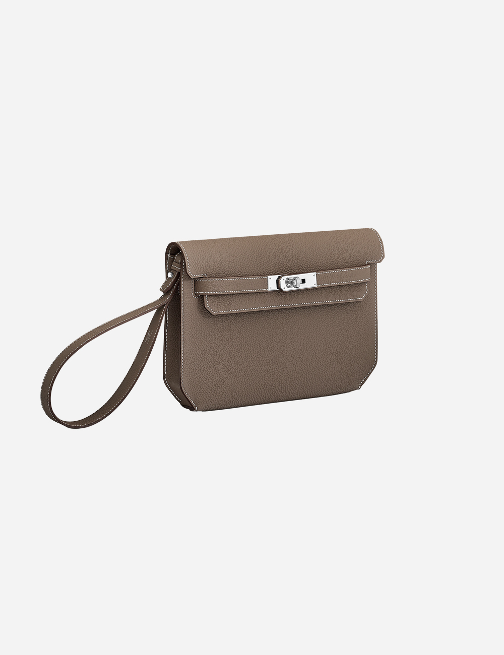 Hermes Kelly Depeches 25 Pouch Etoupe (H078401CK18)