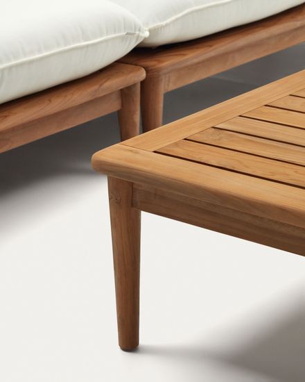 Portitxol Комплект из модульного углового дивана и журнального столика из массива тика La Forma Испания