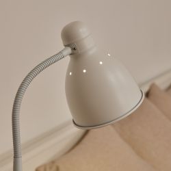 UML-T701 E27 WHITE Торшер напольный под лампу Е27. 60W. с регулировкой наклона. Механический выключатель. Белый. ТМ Uniel