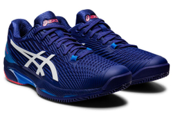 Мужские кроссовки теннисные Asics Solution Speed FF 2 Clay - dive blue/white