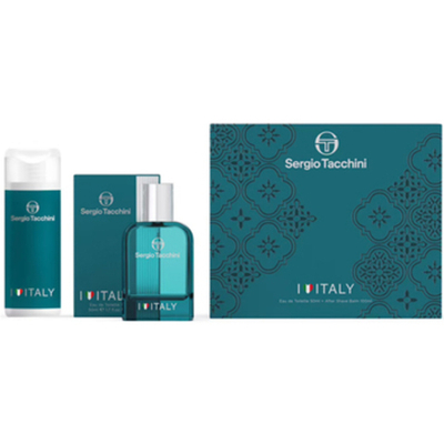 Sergio Tacchini I Love Italy Dárková sada EDT 50 ml a After Shave Balsam ( balzám po holení ) 100 ml 50ml