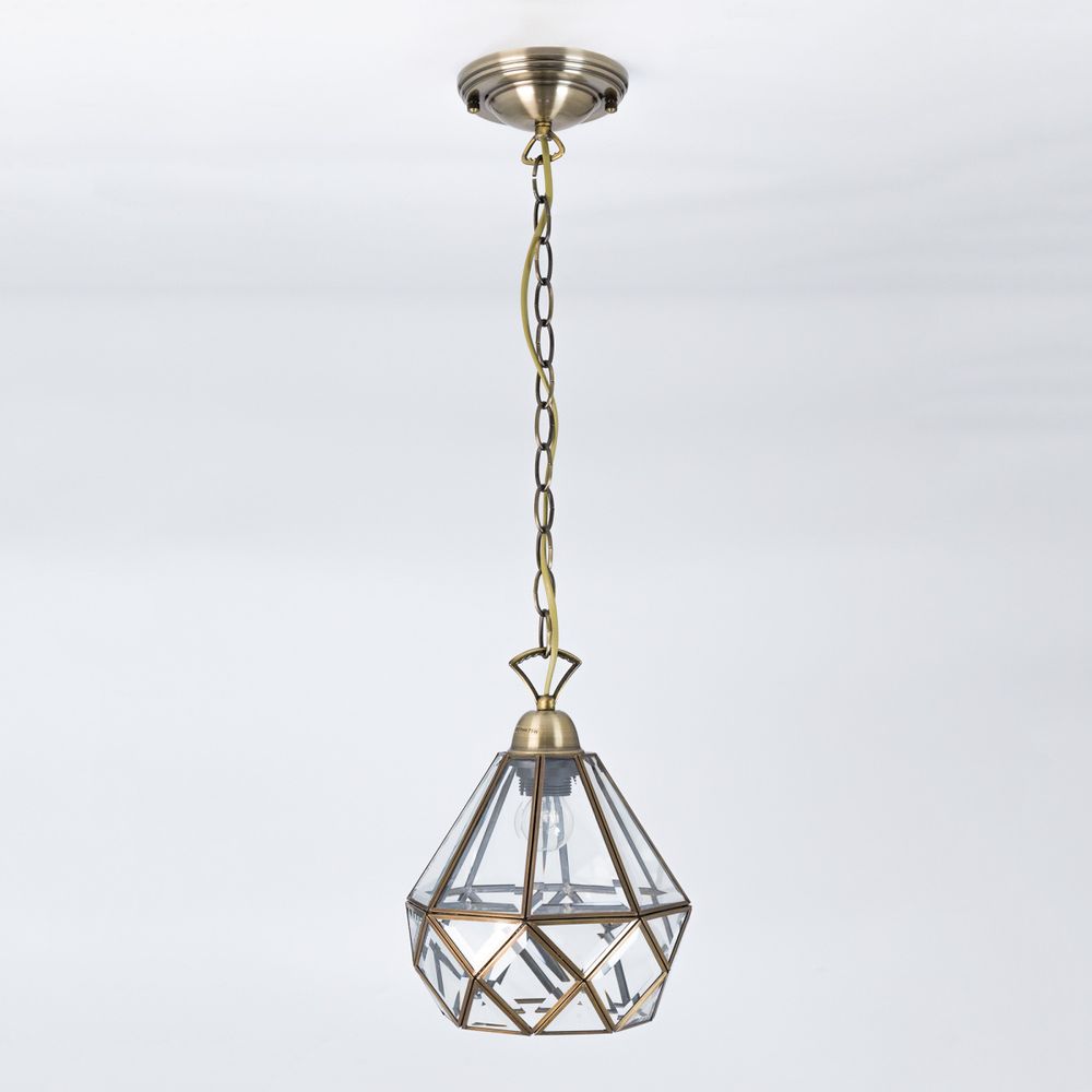 Citilux Витра-1 CL442110 Подвесной светильник витражный Бронза